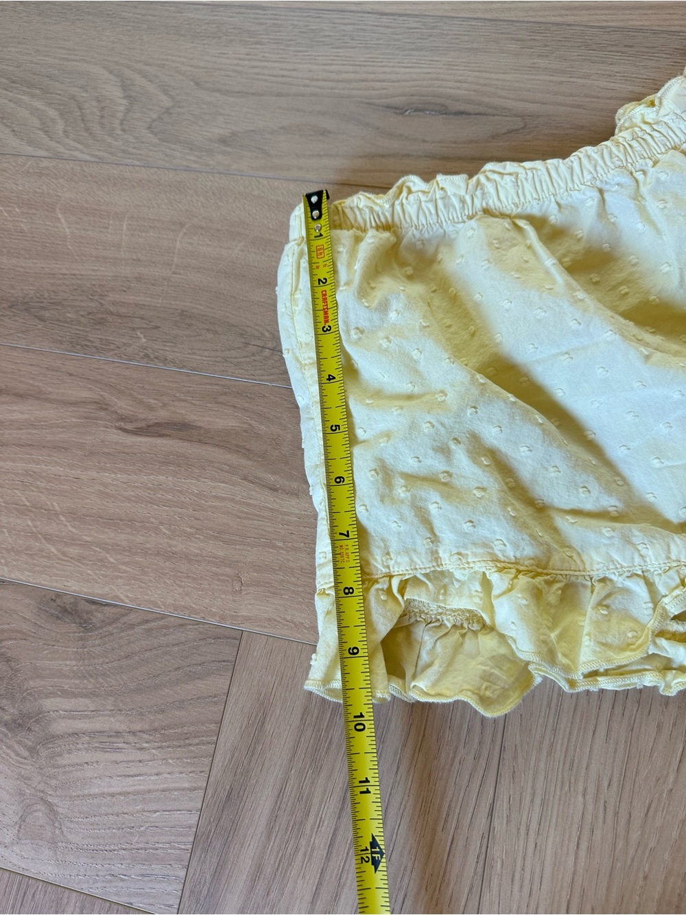 Yellow Ruffled Sleep Shorts - Women Intimates - Picture 2 of 5